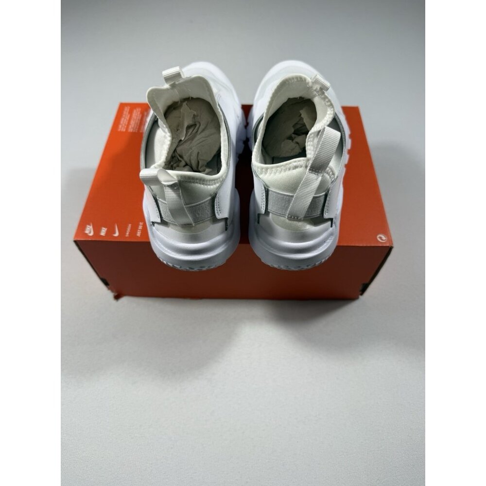 New Youth Size 7Y (GS) - Nike Flex Runner 2 Low Triple White DJ6038 100 - Picture 8 of 10
